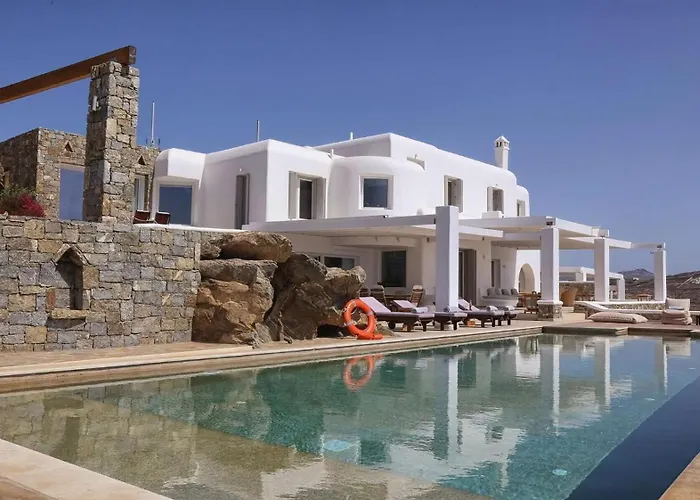 Villa Gorgeous Mykonos 12 Bedrooms Nova Light Private Pool *