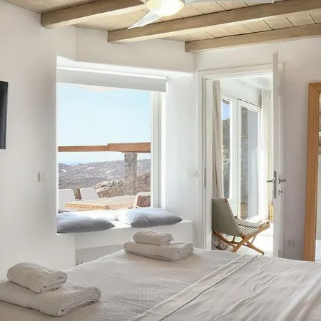 Gorgeous Mykonos 12 Bedrooms Nova Light Private Pool Panoramic Sea Views Elia Villa *