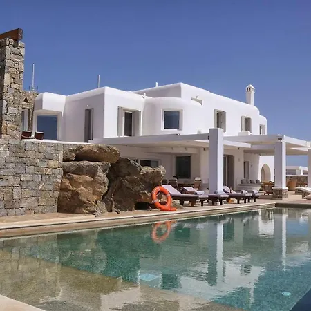빌라 Gorgeous Mykonos 12 Bedrooms Nova Light Private Pool *