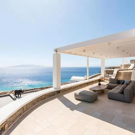 Villa Gorgeous Mykonos 12 Bedrooms Nova Light Private Pool Panoramic Sea Views Elia *